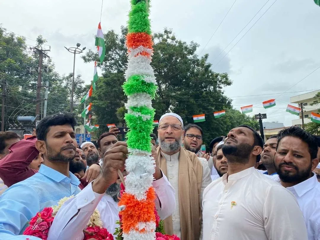 RiyazEffendi's tweet photo. On The Occasion Of Independence Day Hoisted Indian National Flag At Various Places In Hyderabad.

@asadowaisi https://t.co/YARD5uwjLt