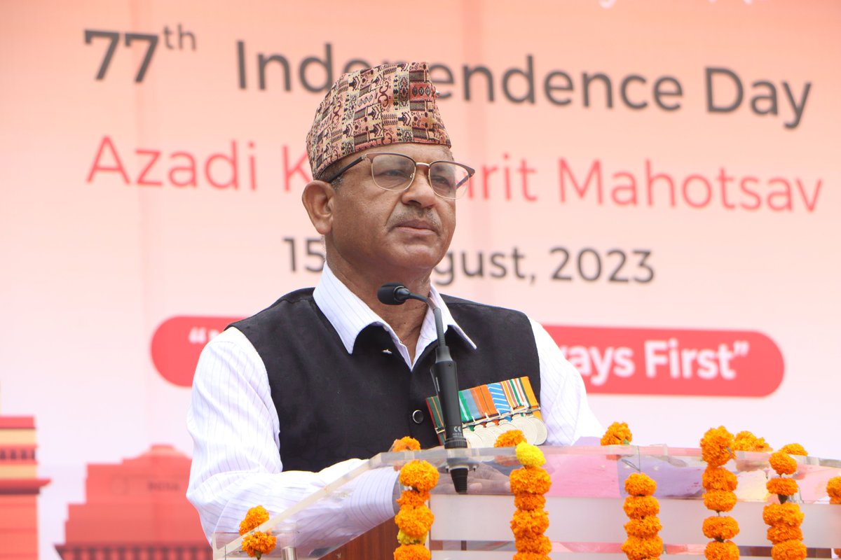 Kiet_edu's tweet photo. A magnificent celebration at #KIET, commemorating the 77th #Independence_Day. 
It was an honor to welcome #Shaurya_Chakra #Awardee, Sub #Ganesh_Nath ji, a beacon of valor, as our Honored Chief Guest.
#kiet_group_of_institutions #KIETGZB #kietengineeringcollege  #AKTU #AICTE https://t.co/AkuS2hXoag