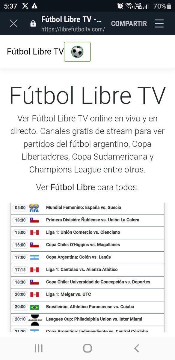 Brskr79's tweet photo. @adamsfex Ni idea si busca la web desde Google? Yo lo estoy viendo desde ahí porque Directv no lo está transmitiendo 🤷 https://t.co/hufvcA1OoL