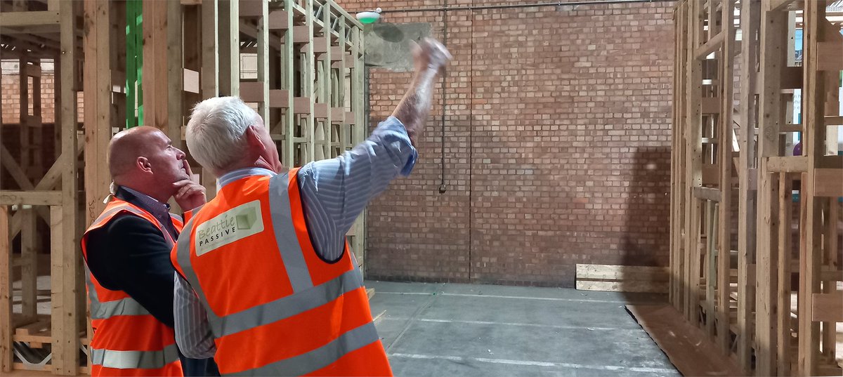 @MFarmer_Resi CEO of @Castconsultancy and author of the influential ‘Modernise or Die’ report, visited our #offsite factory in Norwich yesterday. #MMC