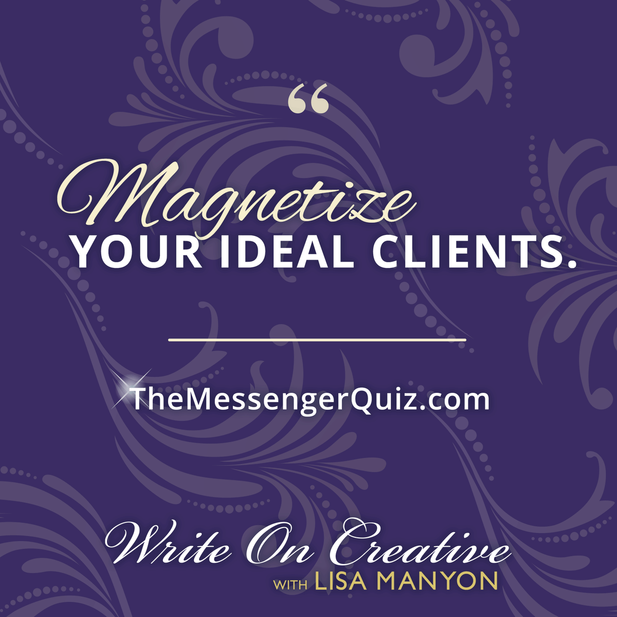 The values-based “Challenge. Solution. Invitation.™” communication framework magnetizes ideal soulmate clients. Take The quiz, discover your messenger type + get a special messaging exercise. TheMessengerQuiz.com #PASSIONPoints #MarketingWithIntegrity #TheMessengerQuiz #copy