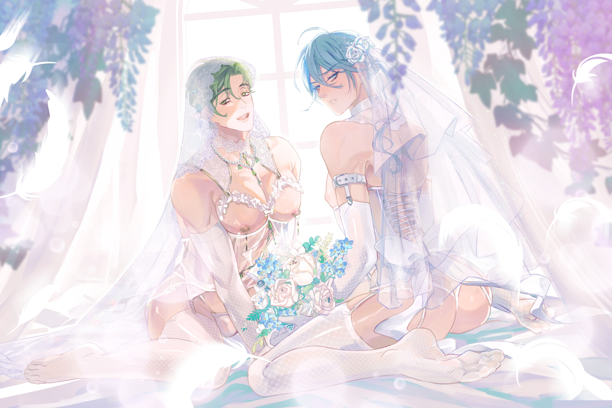 groggymerry's tweet photo. Lovely BRIDES
 #NUカーニバル #NUcarnival #新世界狂歡  
 #艾德蒙特  #エドモンド #Edmond
 #オリビン #Olivine #奧利文 (1/1) https://t.co/hIrVIHYjAV