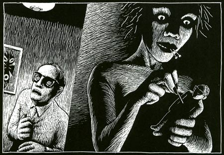 uvray_deceased's tweet photo. I don't really follow #GraphicNovels and didn't know #ThomasOtt, but Steve who runs my publisher Murder Slim Press has been showing me his #art and I really like it. https://t.co/v5BjIEBZmN