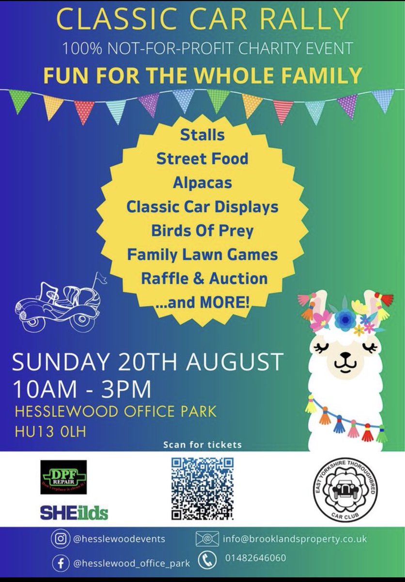 Don’t forget it’s the Hesslewood event this coming Sunday. Book your classic vehicle in here at linkatra.com/hesslewood

Or why not come along and view the vehicles - lots of things to do too! 

Entry fee applies - all money to charity!