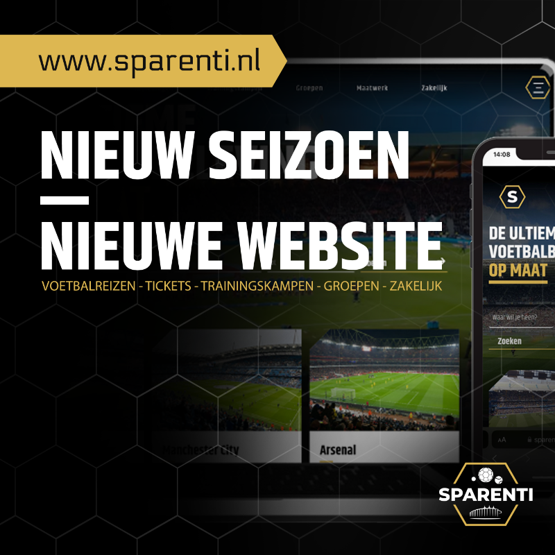 sparenti_ticket's tweet photo. 📲 Onze 𝗻𝗶𝗲𝘂𝘄𝗲 𝘄𝗲𝗯𝘀𝗶𝘁𝗲 = live!

✔ Complete voetbalreizen
✔ Losse tickets
✔ Trainingskampen
✔ Zakelijke arrangementen
✔ Overige sporten

👇🏽 Neem een kijkje op https://t.co/4oMJwHJ3uy, vind meer info, plaats je aanvraag en/of boek direct.