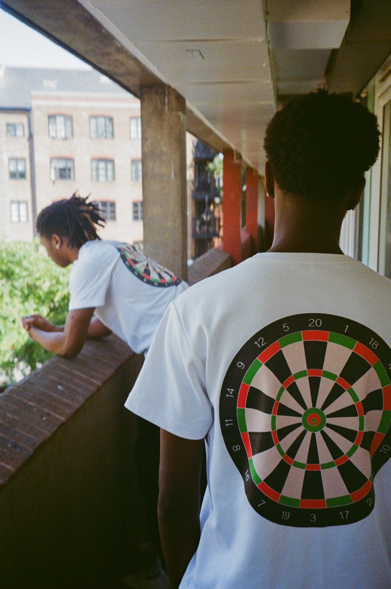 STORE IS LIVE WEDNESDAY @ 7PM. DARTBOARD TEE + MORE SIGN UP VIA SOUREIGN.COM. 🇬🇧 SHIPPING ONLY. 📸: @SLIMRGN DWYC.