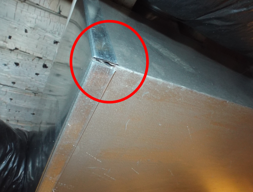 Exposed duct work often has unsealed seams and joints in unfinished basements or attics. These gaps let conditioned air leak out into unconditioned spaces. Use Underwriters Laboratory HVAC foil tape, or mastic duct sealant on every seam and corner you can see. #EnergyTipTuesday