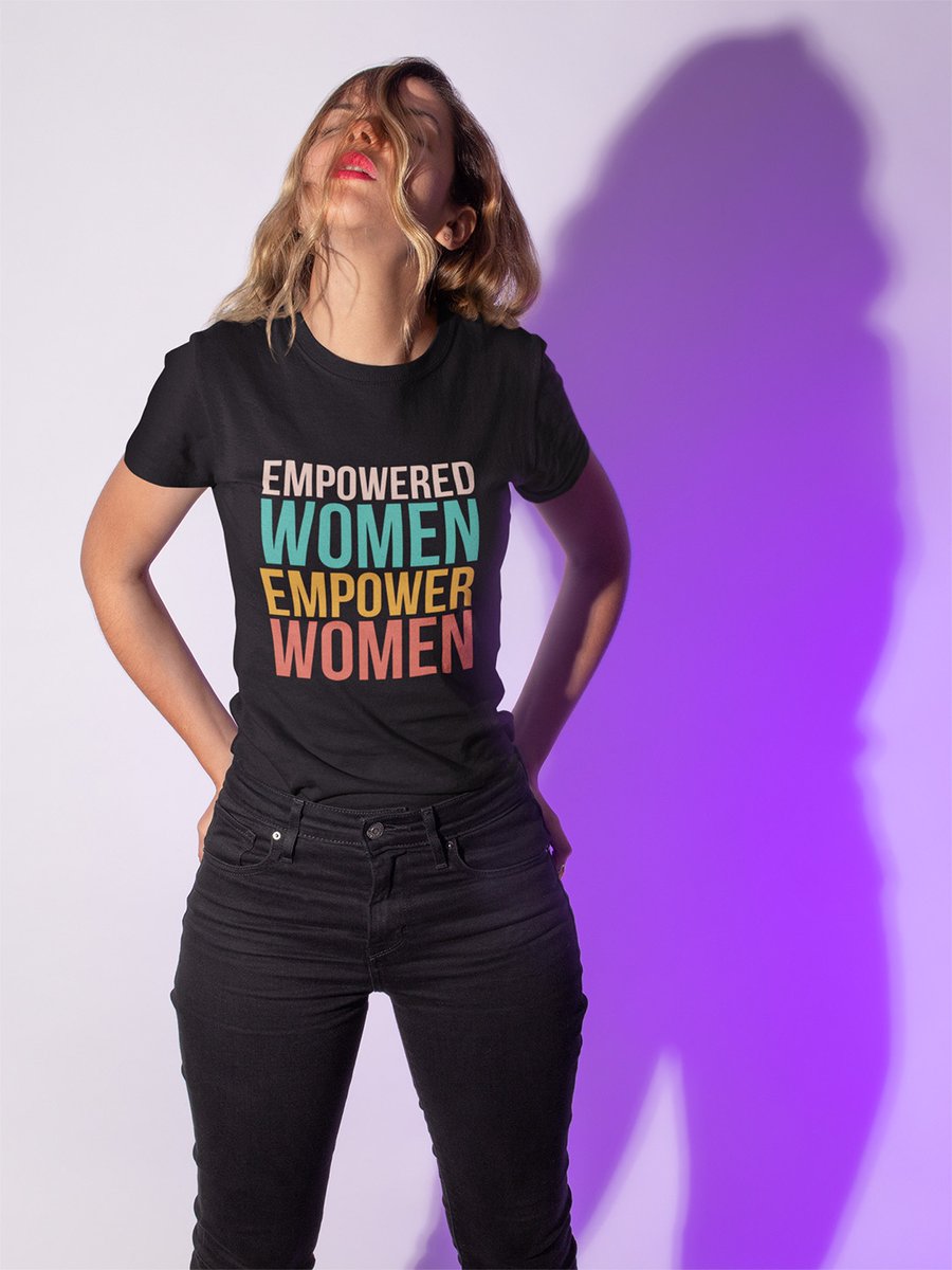 myboldpress's tweet photo. Empowered women empower women.✊

Available now in black and white, in crew neck and V neck--all ready for you to #getempowered! ⁣ https://t.co/VgYgOYyWA7