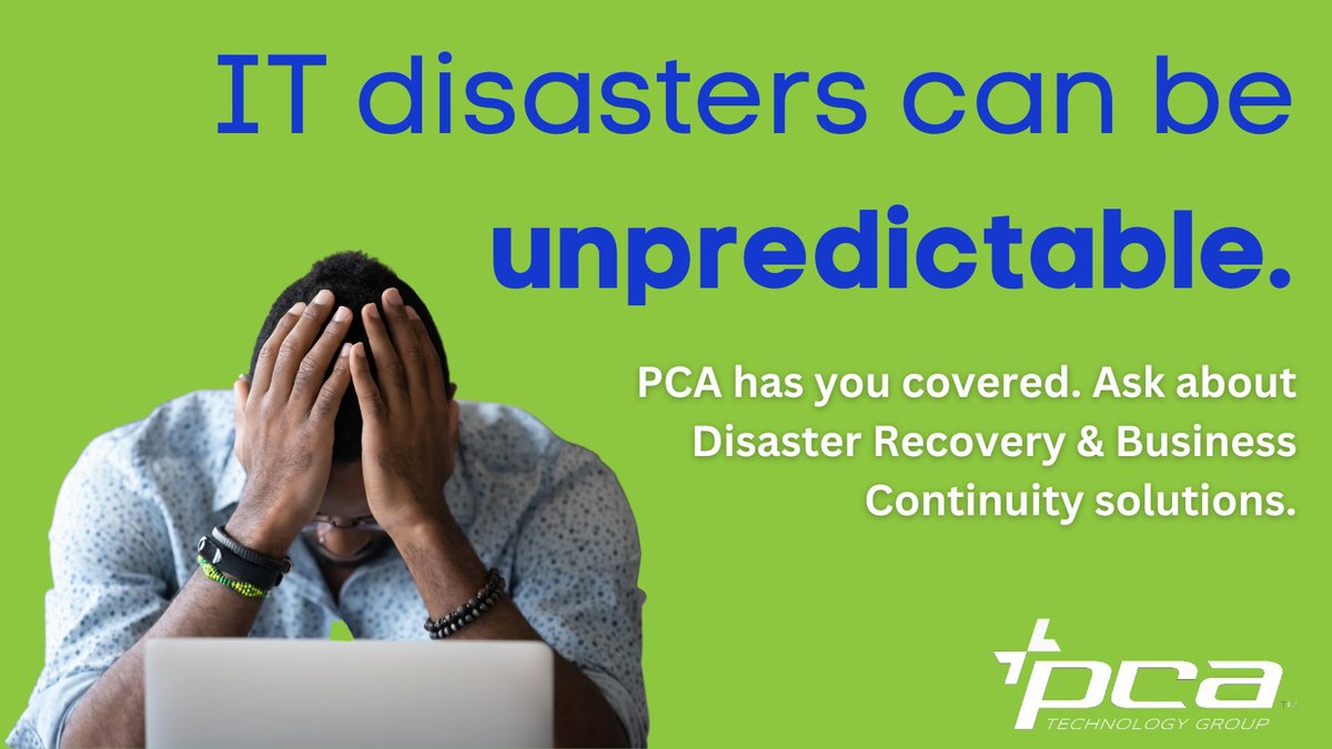 PCATechGroup's tweet image. Fear IT mishaps no more! Let PCA Tech be your tech hero. Say goodbye to nightmares and hello to peace of mind. Safeguard your success with us. 🦸♂️🔒 buff.ly/3Avgjw9
#PCATechnologyGroup #ITHelp #ITDisasters #DataRecovery