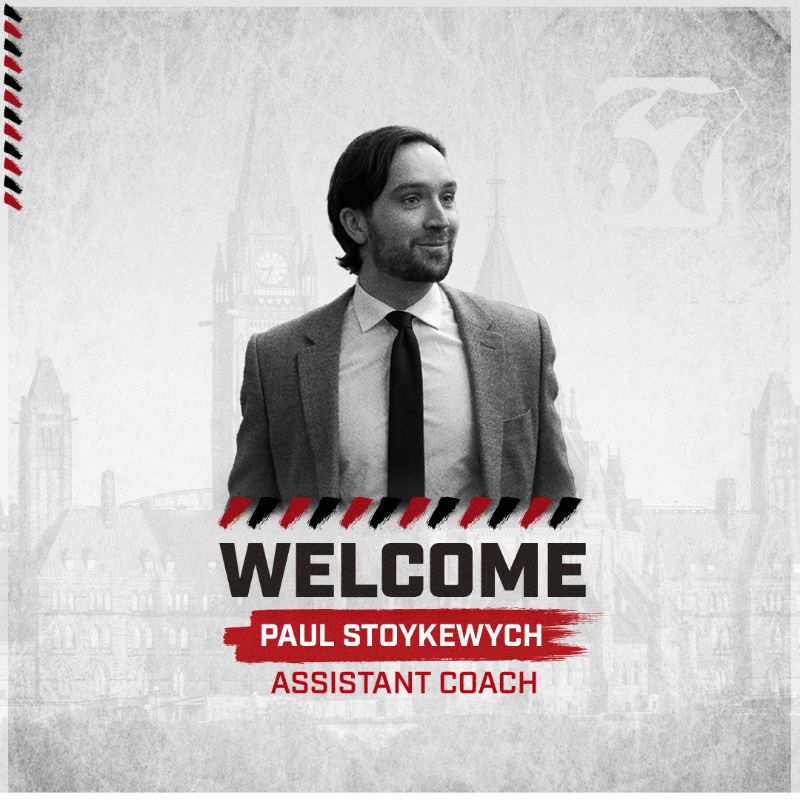 Ottawa67sHockey's tweet photo. The Ottawa 67’s have hired Paul Stoykewych as Assistant Coach ahead of the 2023-24 @OHLHockey season.

Stoykewych, 28, has spent the last two seasons as an Assistant Coach with @GeeGeesMHKY