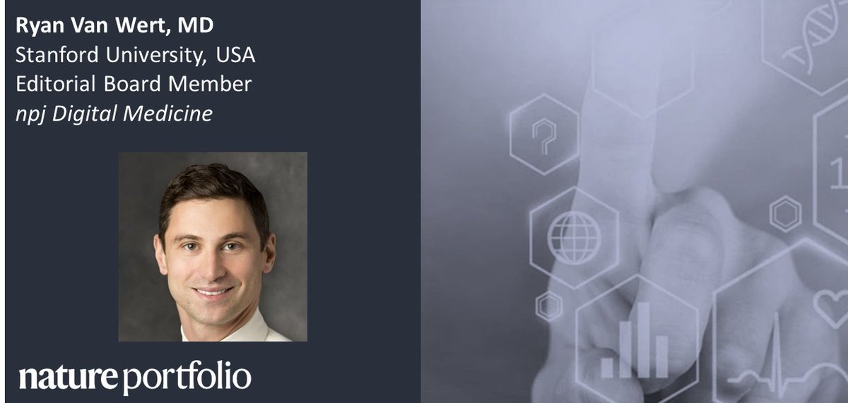 npj Digital Medicine (@npjdigitalmed) on Twitter photo We are delighted to welcome <a href="/ryanvanwertmd/">Ryan Van Wert</a> to our Editorial Board. Ryan brings pulmonary medicine and palliative care expertise. We are delighted to welcome <a href="/ryanvanwertmd/">Ryan Van Wert</a> to our Editorial Board. Ryan brings pulmonary medicine and palliative care expertise.
