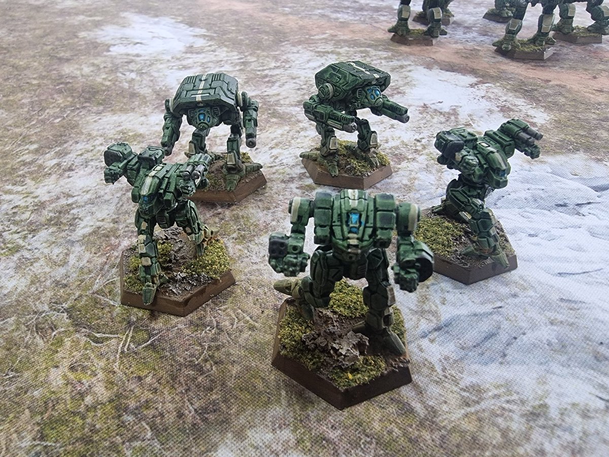 FzSchlumpf's tweet image. Weiter mit #Battletech #AlphaStrike! 

Diesmal #ClanWolf Alpha Galaxy