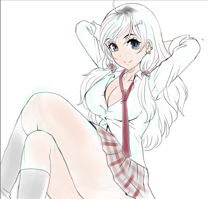 過去作のプロットの段階で添えていたキャララフ画にちょいちょいと加筆したものです。板タブしか持っていなかった頃の絵ですが、すっかり液タブに慣れきった今では板タブではこんな絵は描けなくなっているかもしれません。 