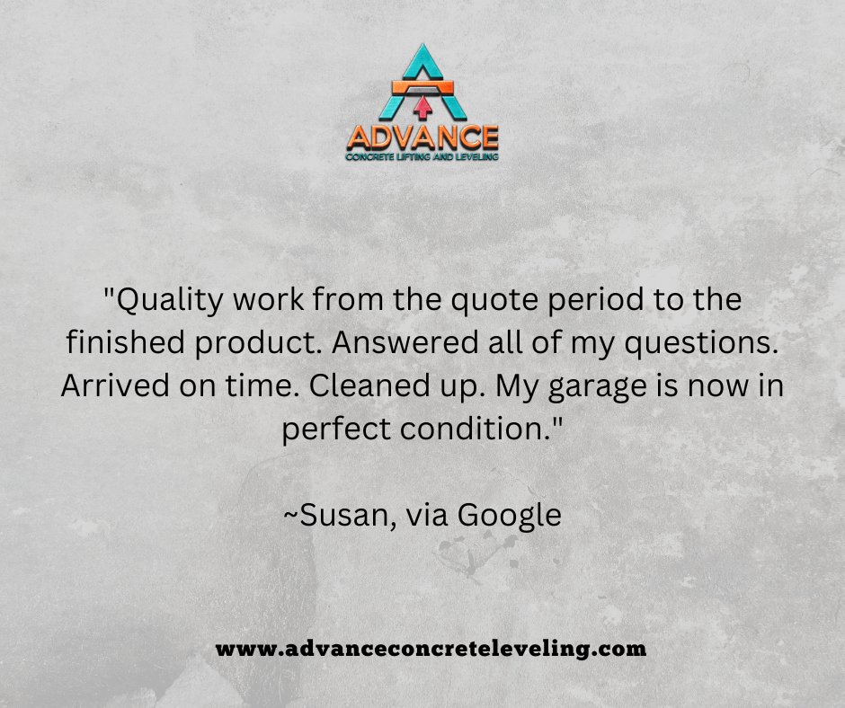 Thank you so much for your review, Susan! So glad we could help you with your garage floor.

#TestimonialTuesday #concreterepair #repairdontreplace #atlanta