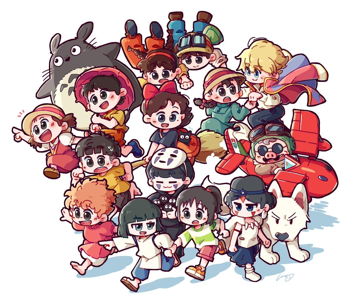 지브리 애니메이션에 나오는 캐릭터들을 그려봤습니다!
#지브리 #Ghibli