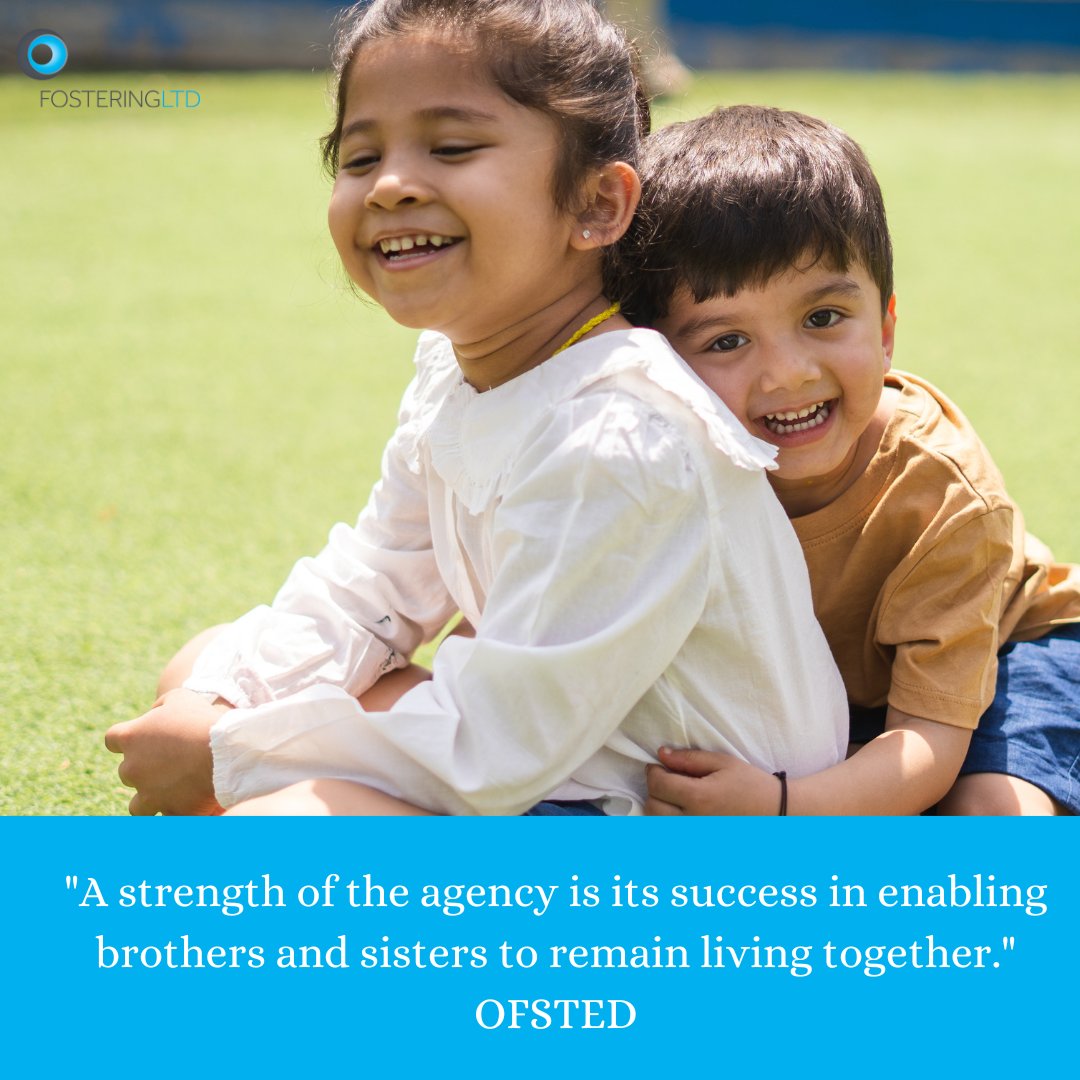 Siblings share a unique bond that is unlike any other. There are many benefits of placing siblings together in care, including:
They often settle into their new surroundings much better.
They feel more secure being together and less worried about their siblings.