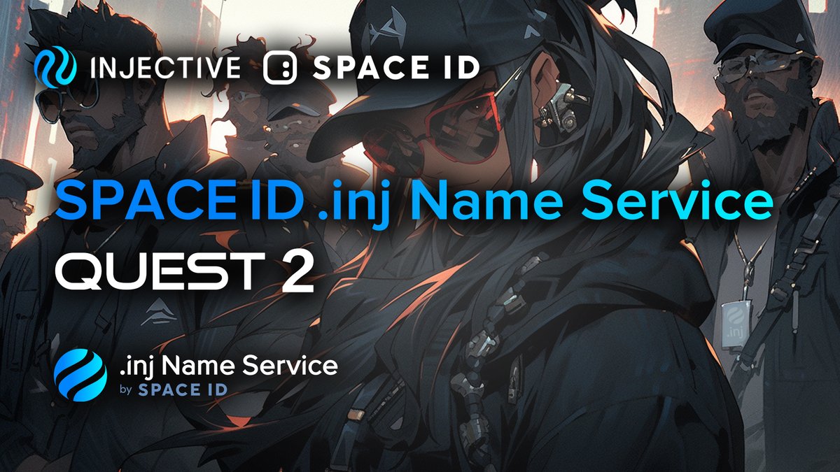 1/ A thread on the first native .inj domains powered by <a href="/SpaceIDProtocol/">SPACE ID</a> 3.0 infrastructure.

🥷 What is a .inj domain
🤔 The benefits
✅ How to join the pre-registration whitelist for Quest 2

Join the campaign available on <a href="/Galxe/">Galxe</a> to secure your spot 👉injective.xyz/3QFxCnR