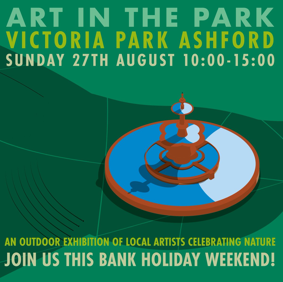 Circa1990Ltd's tweet photo. Im exhibiting in #victoriapark #Ashford for #artinthepark this bank holiday weekend. It's free to attend. https://t.co/h2wbmfNoXL