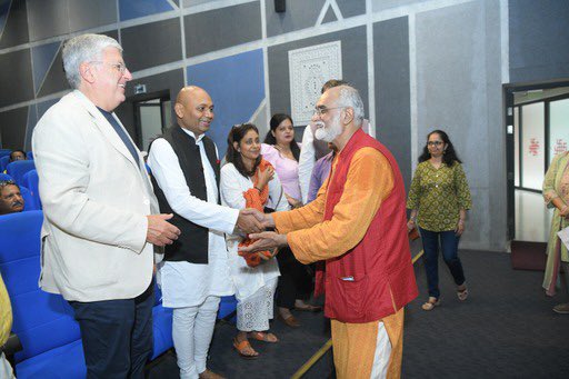 theabhayk's tweet image. Delighted to participate in a panel discussion after screening of the film ‘Sri Aurobindo: Beginning of a spiritual journey” on his 151st birth anniversary, directed&amp;amp;produced by @surajkumarfilm in presence of Amb. @Videluca59. @MurtazaCritic moderated the discussion @ignca_delhi