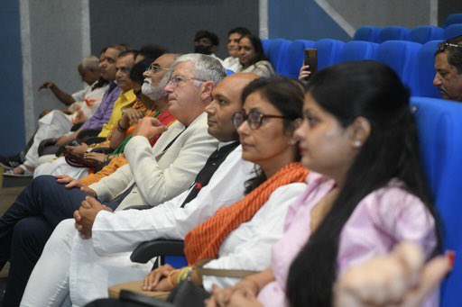 theabhayk's tweet image. Delighted to participate in a panel discussion after screening of the film ‘Sri Aurobindo: Beginning of a spiritual journey” on his 151st birth anniversary, directed&amp;amp;produced by @surajkumarfilm in presence of Amb. @Videluca59. @MurtazaCritic moderated the discussion @ignca_delhi