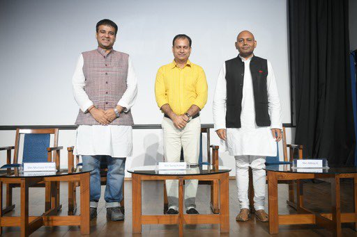 theabhayk's tweet image. Delighted to participate in a panel discussion after screening of the film ‘Sri Aurobindo: Beginning of a spiritual journey” on his 151st birth anniversary, directed&amp;amp;produced by @surajkumarfilm in presence of Amb. @Videluca59. @MurtazaCritic moderated the discussion @ignca_delhi