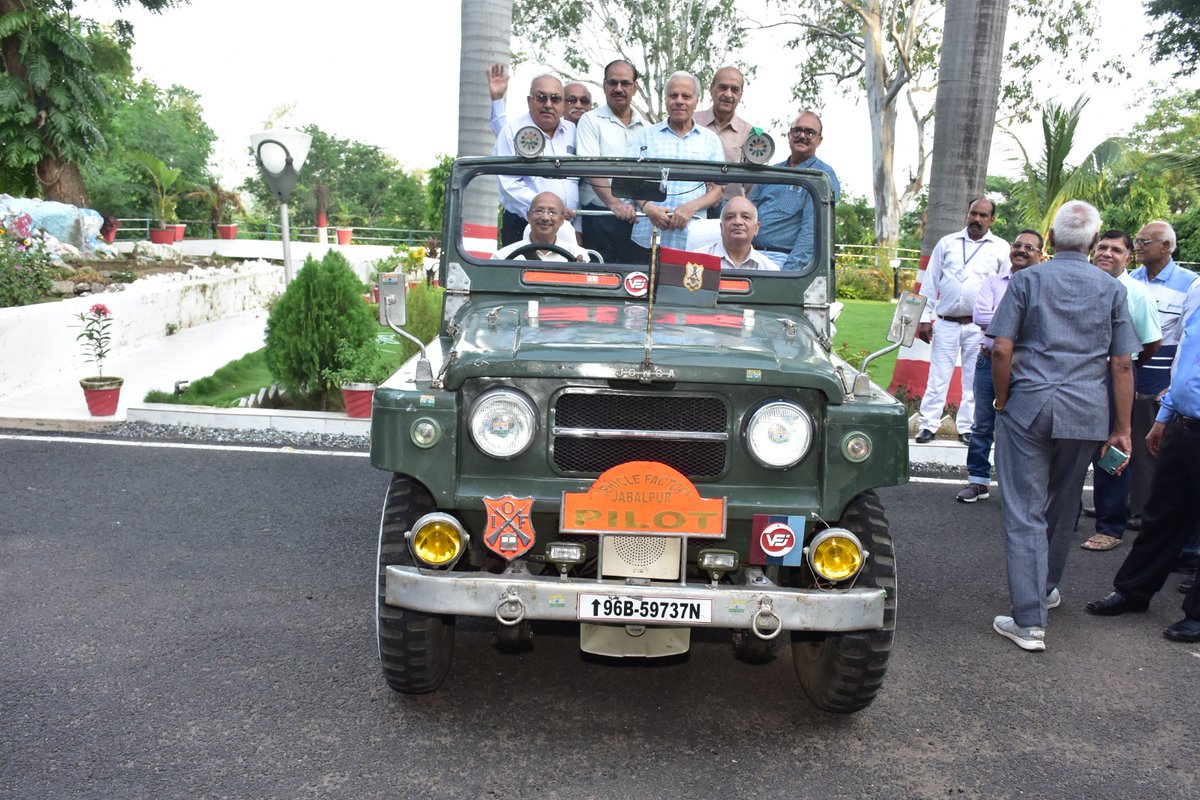 #VFJ, a unit of #AVNL (Armoured Vehicles Nigam Ltd) hosted IOFS Officers (Rtd) settled in Jabalpur. Shri S K Bhola, Chief General Manager welcomed and shared future vision of #VFJ. It was pleasure to listen their experiences and suggestions. #Jonga was point of attraction.
#AVNL