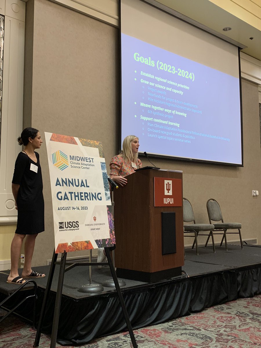 Midwest Climate Adaptation Science Center (@mw_casc) on Twitter photo Olivia LeDee and <a href="/JessicaHellmann/">Jessica Hellmann</a> give an overview of MW CASC activities, goals, and shared values #MWCASC23 Olivia LeDee and <a href="/JessicaHellmann/">Jessica Hellmann</a> give an overview of MW CASC activities, goals, and shared values #MWCASC23