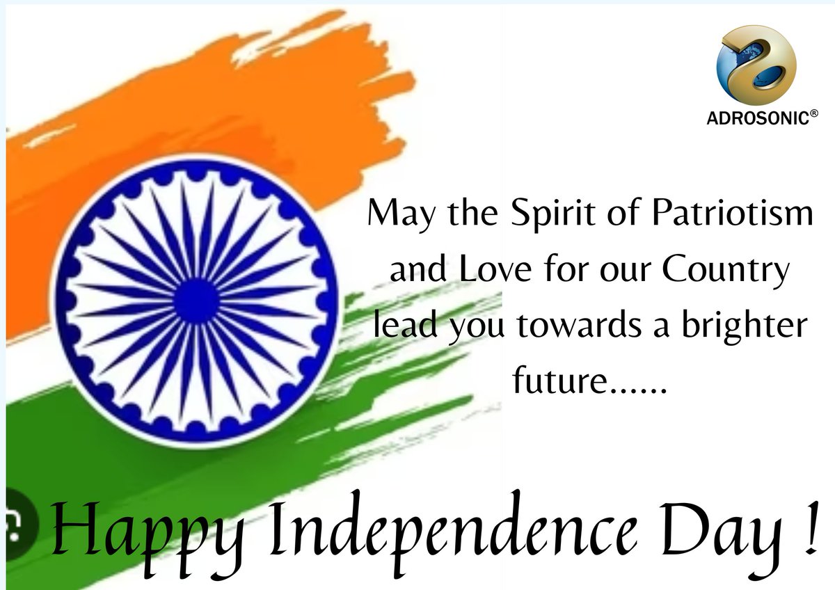 adrosonic's tweet photo. Happy Independence Day from team @adrosonic https://t.co/GdUSVssDhu