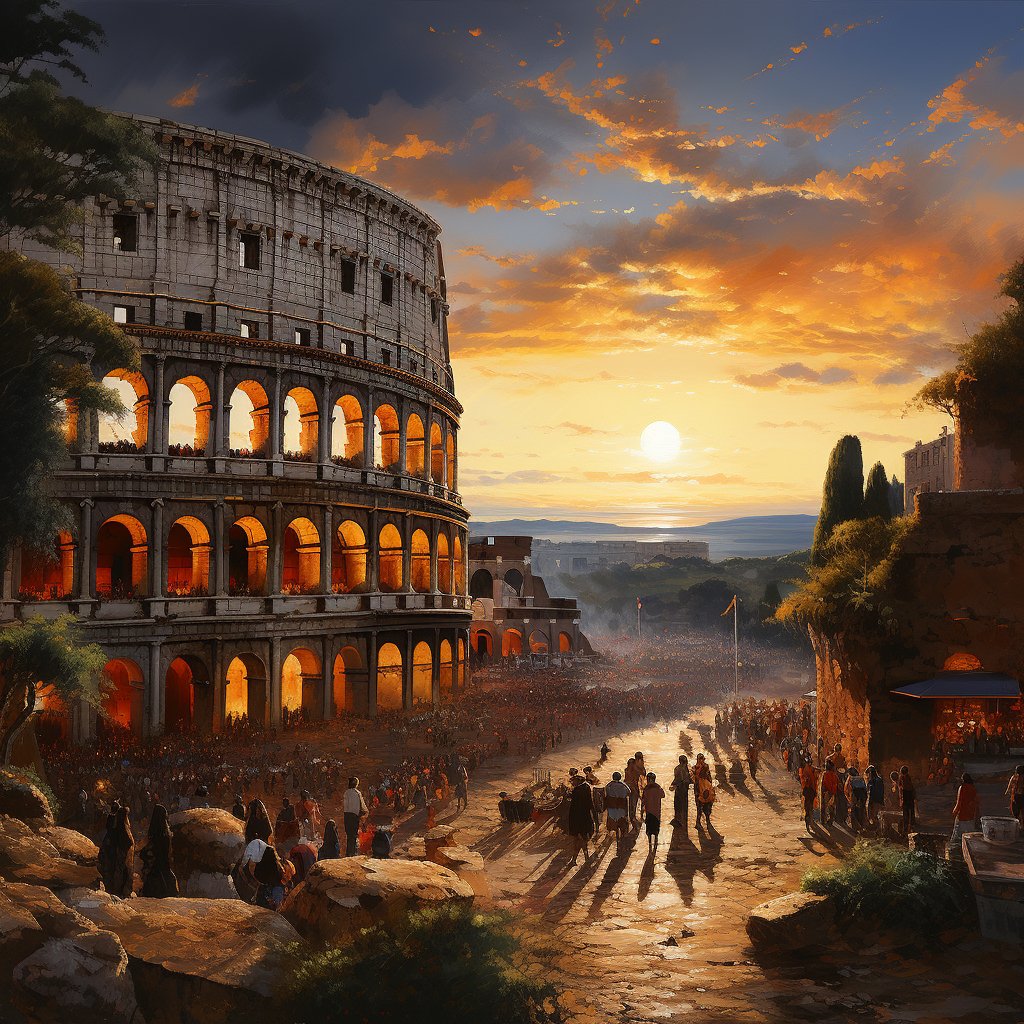 StillJamiee's tweet image. Naval Battles in the Heart of Rome: A Spectacle Beyond Gladiatorial Combat 

A new dawn rose over Rome, unveiling the imposing structure of the Colosseum, glinting in the sunlight. It was not just a testament to Roman engineering but also to the empire’s limitless ambition.…