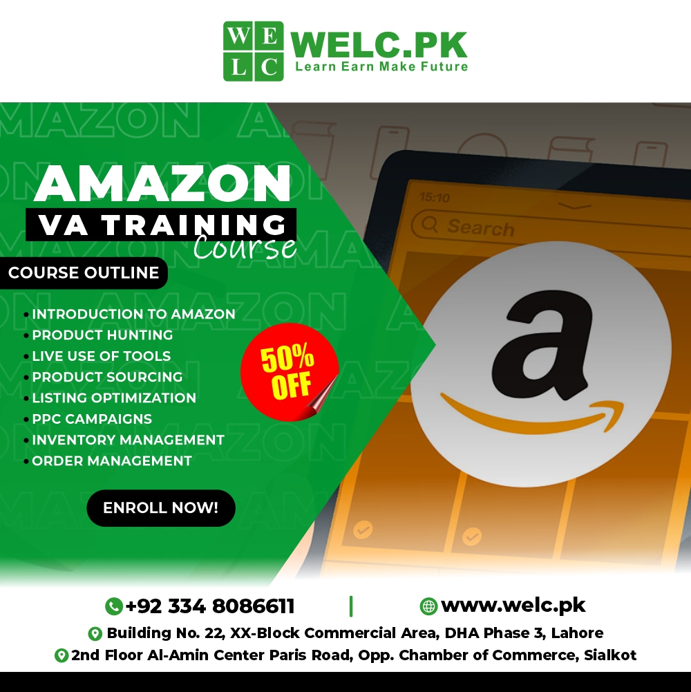 Welc_pk's tweet image. "Unlock the Power of Virtual Assistance with Amazon VA Training by Web Excels Learning Center! 🚀🌐 Level up your skills and master the art of efficient virtual assistance. #AmazonVA #VirtualAssistantTraining #WebExcelsLearning #SkillBoost"