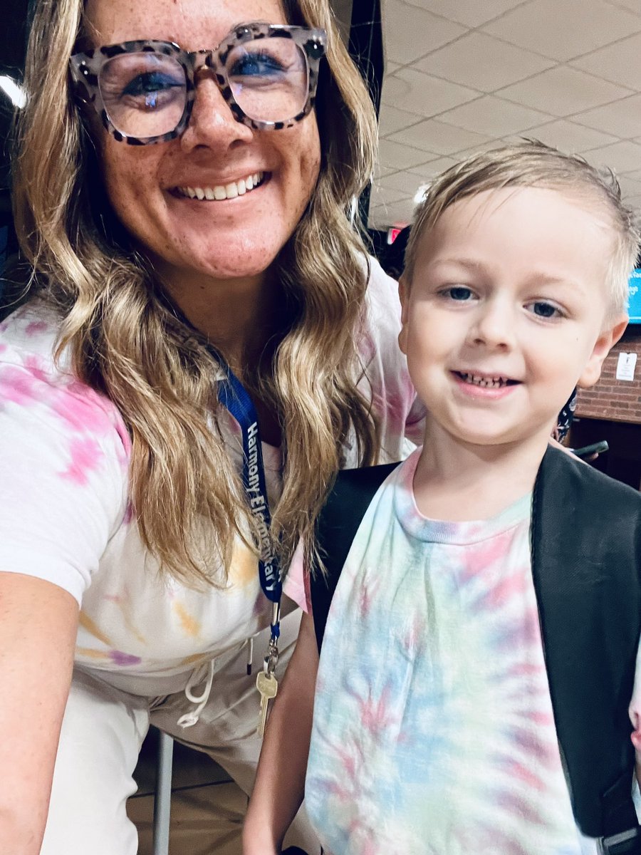 PG_Rising's tweet photo. Wyatt Earl made me pinky promise to wear our tie-dye shirts today…you best believe I did! @harmonyecisd https://t.co/ya8Cqyp9ZD