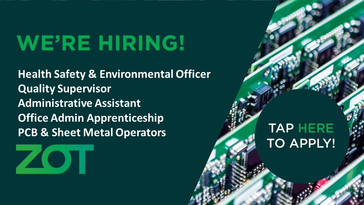 ZotEngineering's tweet photo. We are #hiring.
Check out website for full job descriptions on all our vacancies. 
https://t.co/fNgd4gxFyg https://t.co/gt5m5BYidP