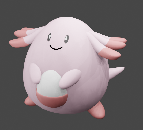 SocketWrench255's tweet photo. 今日はBlender対決します！お題はラッキー🥳
リプ欄から投票お願いします🙇

#Blender #Pokemon #ポケモン #ラッキー https://t.co/XuM6nnpGYY