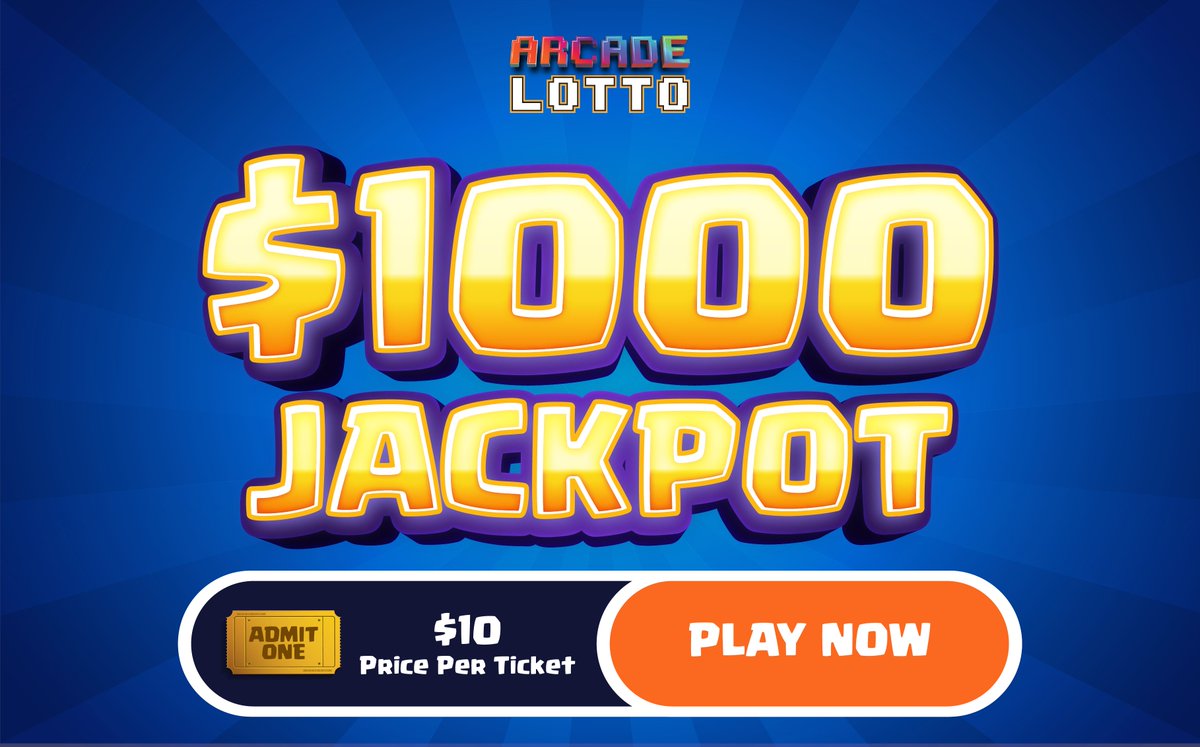 ArcadeLotto's tweet photo. We're sorry and we owe you an apology...😢

When we said we were upgrading the jackpot to $100, we forgot to add a zero!!

The $1,000 pool is here!💰 https://t.co/eQnnaurd9y