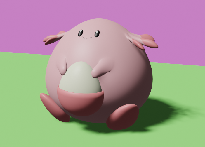 SocketWrench255's tweet photo. 今日はBlender対決します！お題はラッキー🥳
リプ欄から投票お願いします🙇

#Blender #Pokemon #ポケモン #ラッキー https://t.co/XuM6nnpGYY