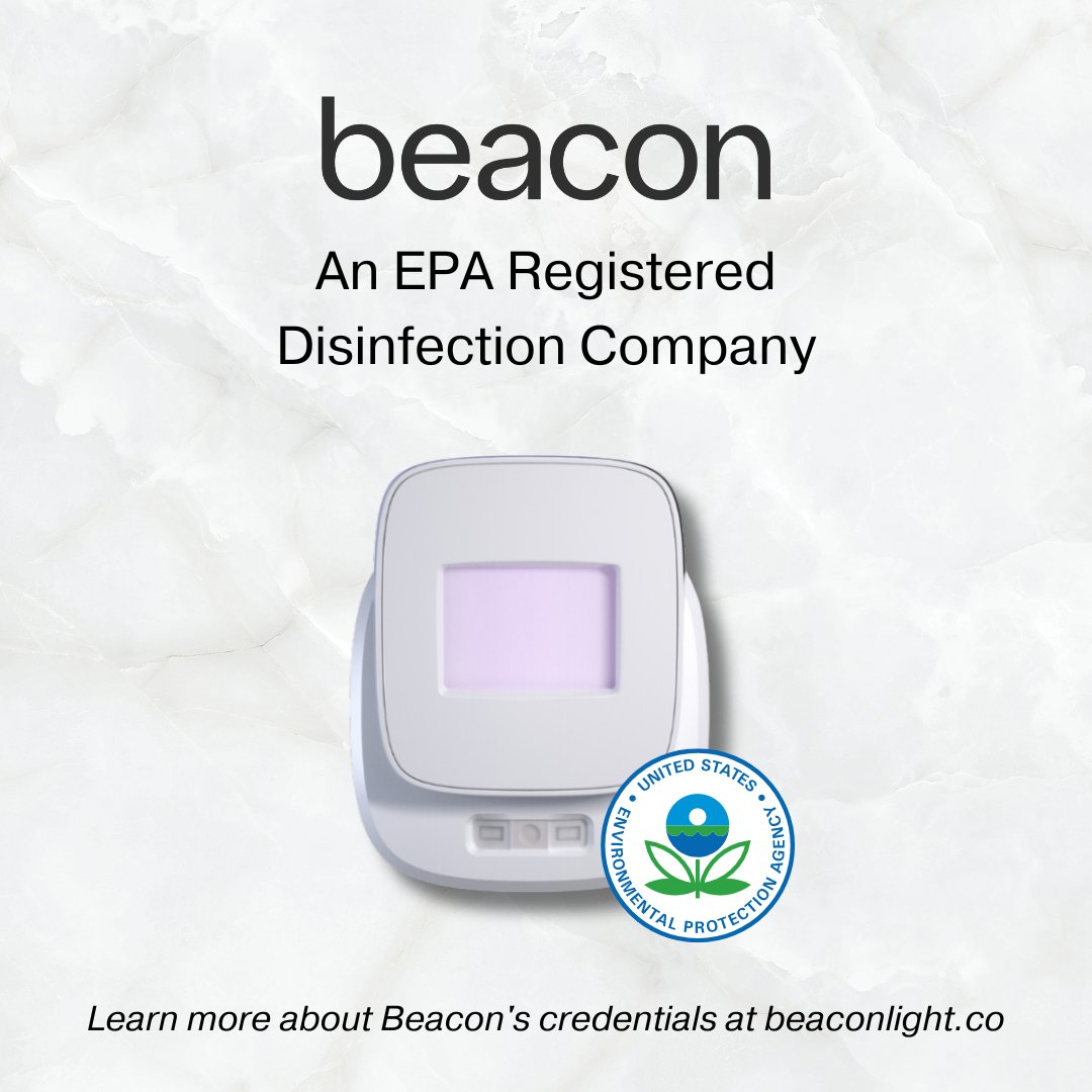 Rest easy knowing your safety is our top priority! Beacon is proud to be an EPA registered company, ensuring our product meets the highest standards for effective and safe germ protection.

#disinfection #disinfectiontechnology #germprotection #safe #effective #eparegistered