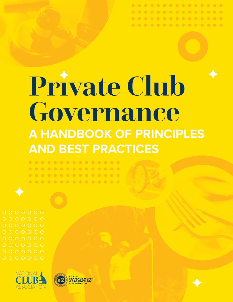 NCA and <a href="/CMAA/">Club Management Association of America</a> members receive a complimentary copy of the new Private Club Governance Handbook, "the definitive guide to governance of private clubs," as part of their memberships. 

Access your copy here. nationalclub.org/2023/08/08/new…