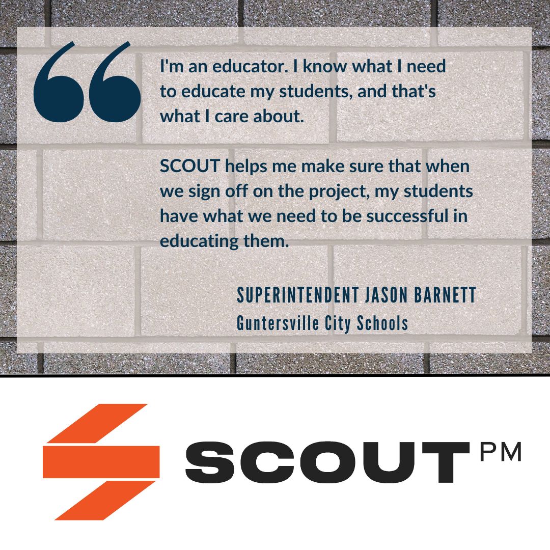 We appreciate our partnership with Guntersville City Schools and the good work being done on the new Guntersville High School. Thanks to Dr. Barnett for his kind words. #madesure #tuesdaytestimonial #schools #education #construction #programmanagement #lakeguntersville