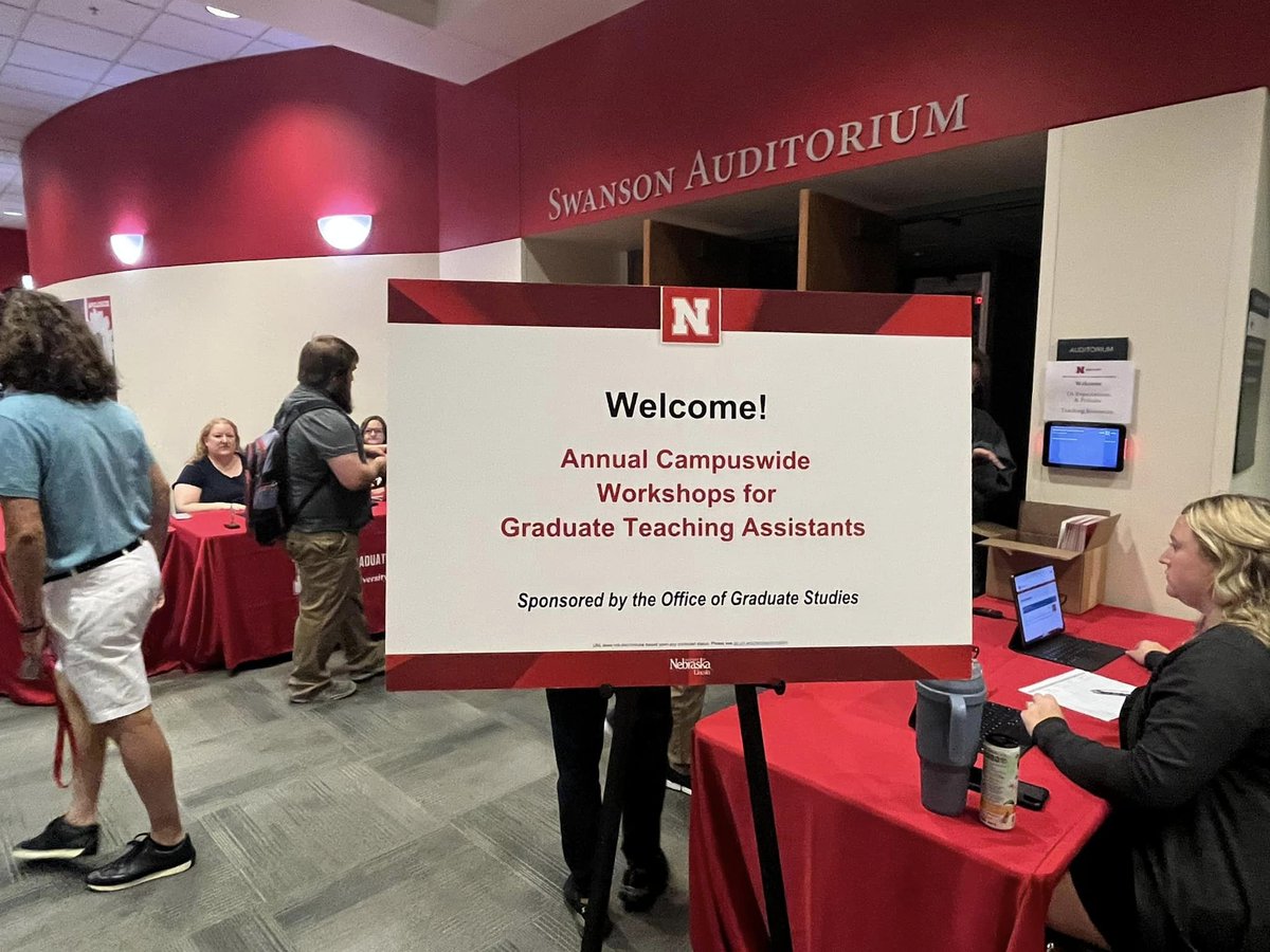 Welcome to our Graduate Teaching Assistants! UNL TAs come join us from 8:15am-1:00pm in the City Union for panels and pedagogy.