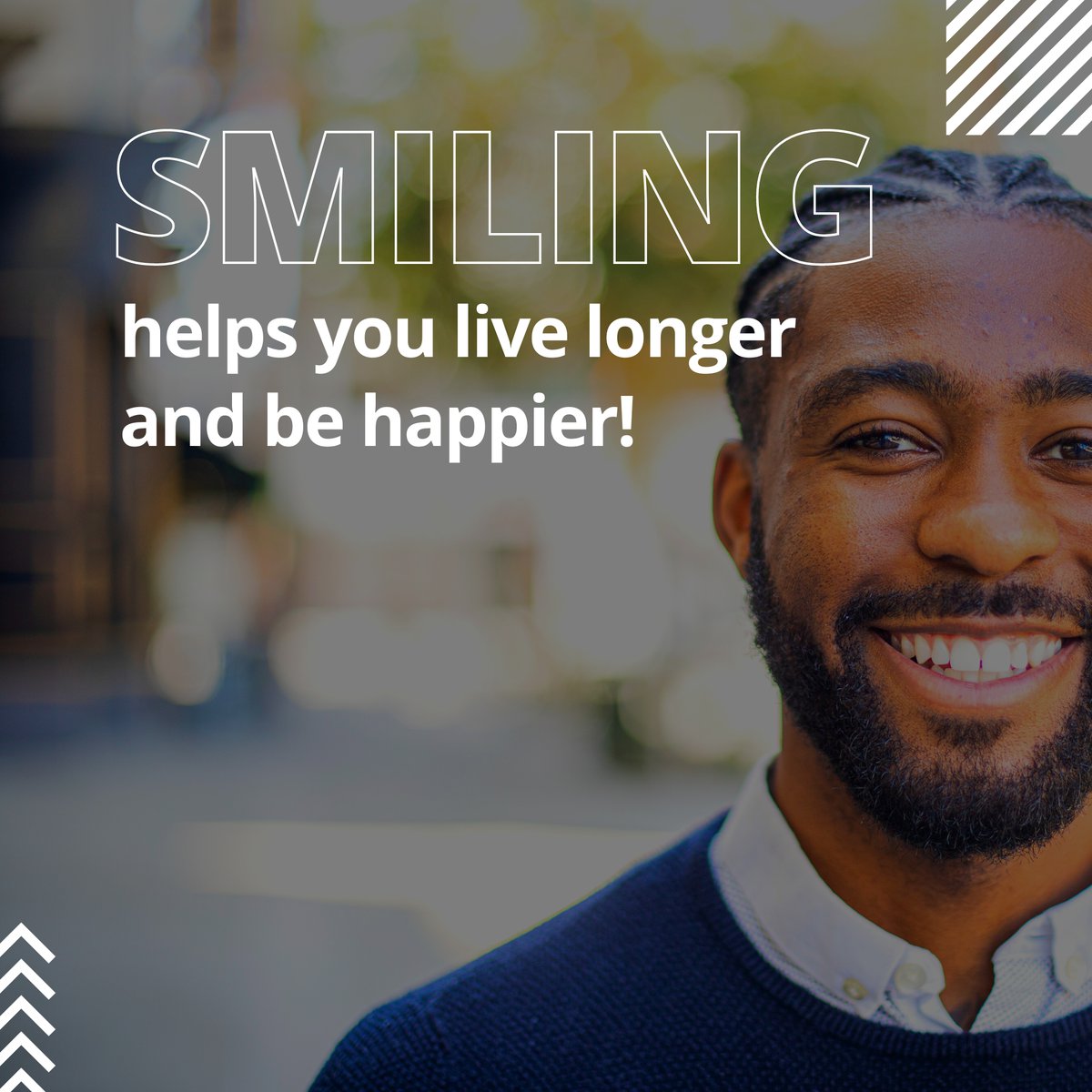 DrLavrisa's tweet image. Studies show that people who smile more often tend to have a better outlook on life, creating less stress and resulting in less illness such as heart disease or cancer. 😃 #smiling #BenefitsOfSmiling #happiness