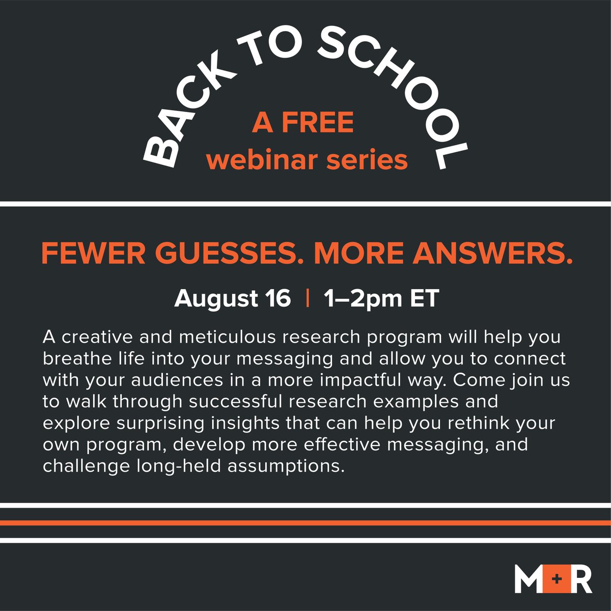 Join us for this (free!) webinar TOMORROW - all about message research. Register: us06web.zoom.us/webinar/regist…