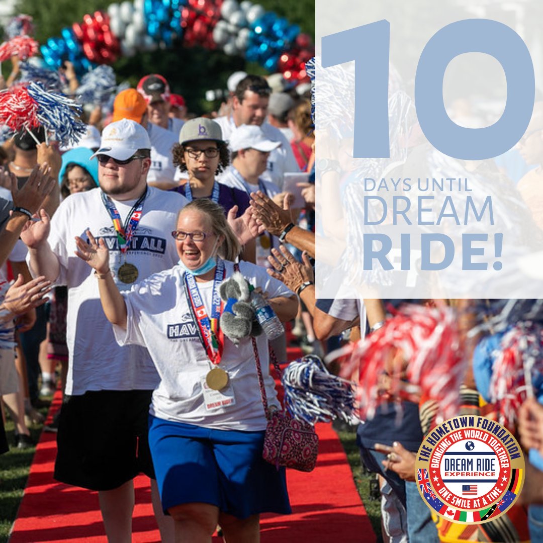 10 days left until Dream Ride 2023! We have fun activities for everyone to enjoy. Get tickets now before the price increases. reg.dreamride.org