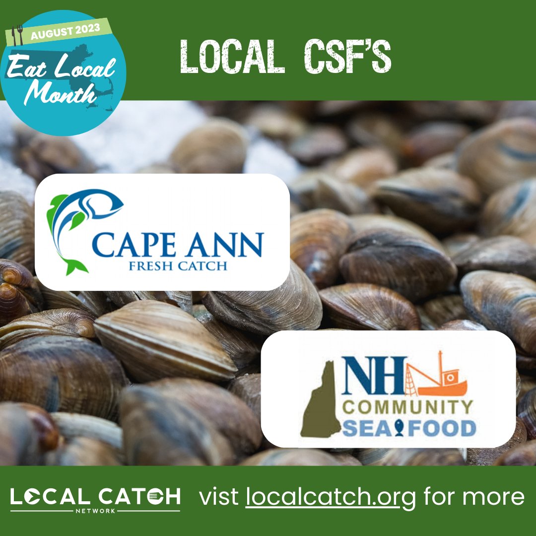🦪Community-supported fisheries (CSFs) are one way that fishermen can sell directly to their community members. Get to #KnowYourFisherman and where your seafood comes from. Enjoy delicious, fresh seafood, and support local fishermen. #eatlocalma #eatlocalmonth #localseafood