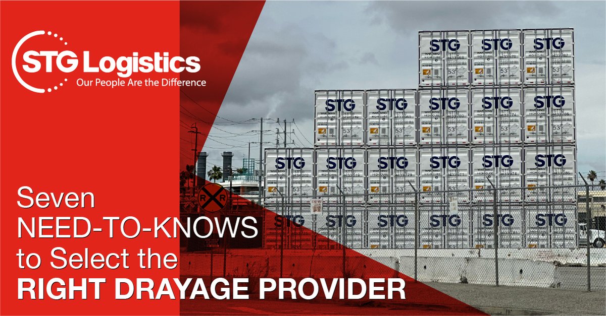 Looking for the key tips on selecting the perfect drayage provider! From essential basics to the standout benefits of partnering with STG Logistics, we have the details you need: okt.to/5HFwJM.

#STGLogistics #CargoExperts #DrayageMasters #porttodoor