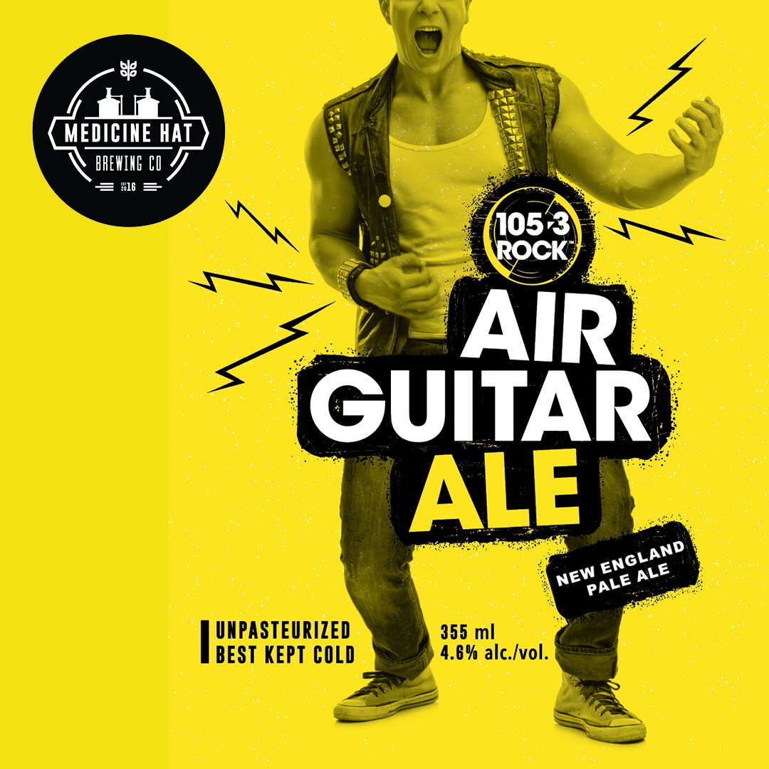 1053Rock's tweet photo. Join us Friday afternoon from 2-7pm at @MHBrewCo as we launch #airguitarale! https://t.co/ElO8M9RWhq