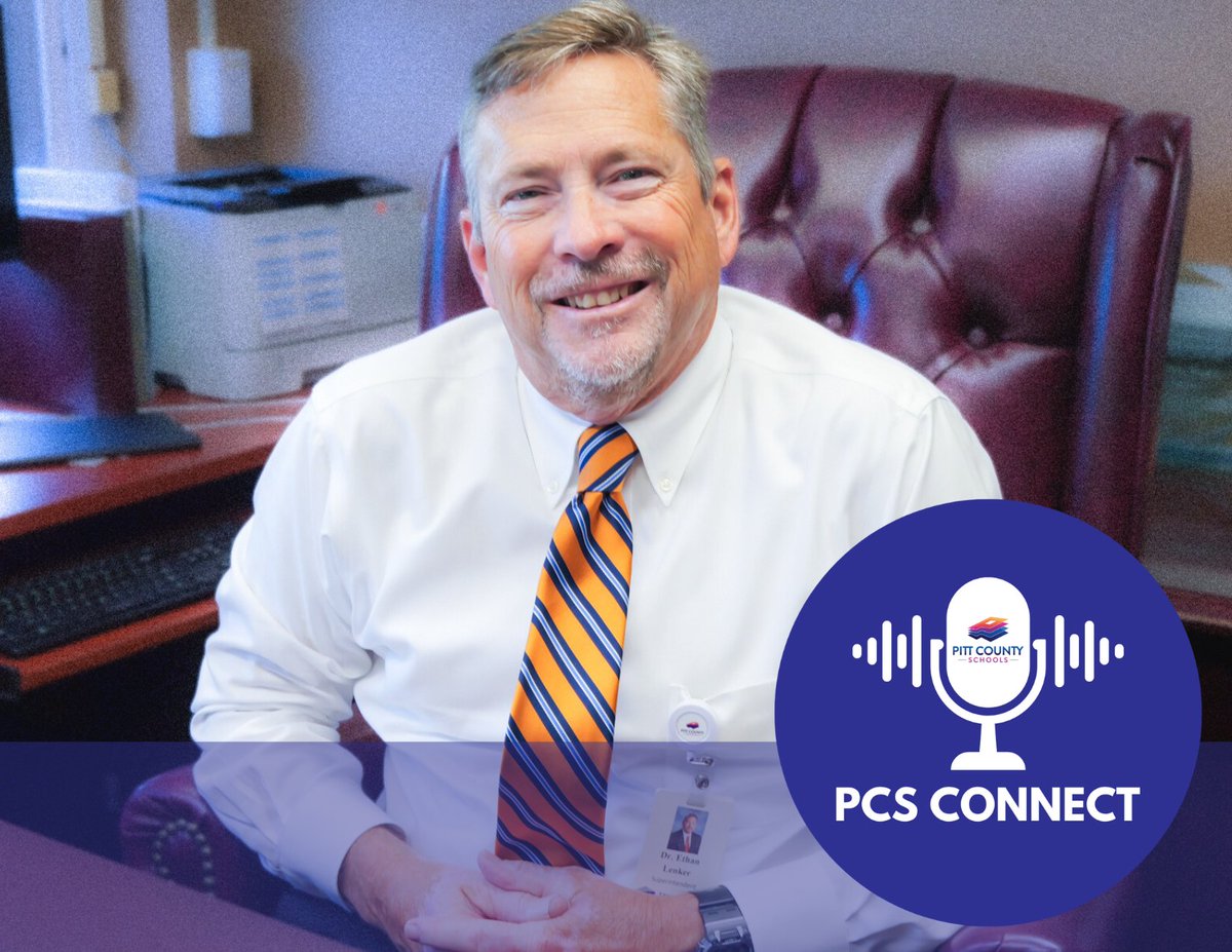 EPISODE 1 of #PCSCONNECT is LIVE today 🎙️

Pitt County Schools Superintendent Dr. Ethan Lenker discusses the upcoming school year and the state of public education locally, regionally and nationally in this inaugural edition of PCS Connect. 

🔊Listen NOW: bit.ly/3Oz3N5S