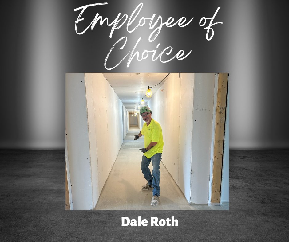 OCP_Contractors's tweet photo. OCP Employee of Choice, Dale Roth-Taper Foreman

"Dale is always looking for ways to do things better and he works with fellow finishers to help them improve their skills as well.  He is a great teacher and team player and often goes above and beyond."-Jenni Harris-Project Eng. https://t.co/WdF0lqxGfN