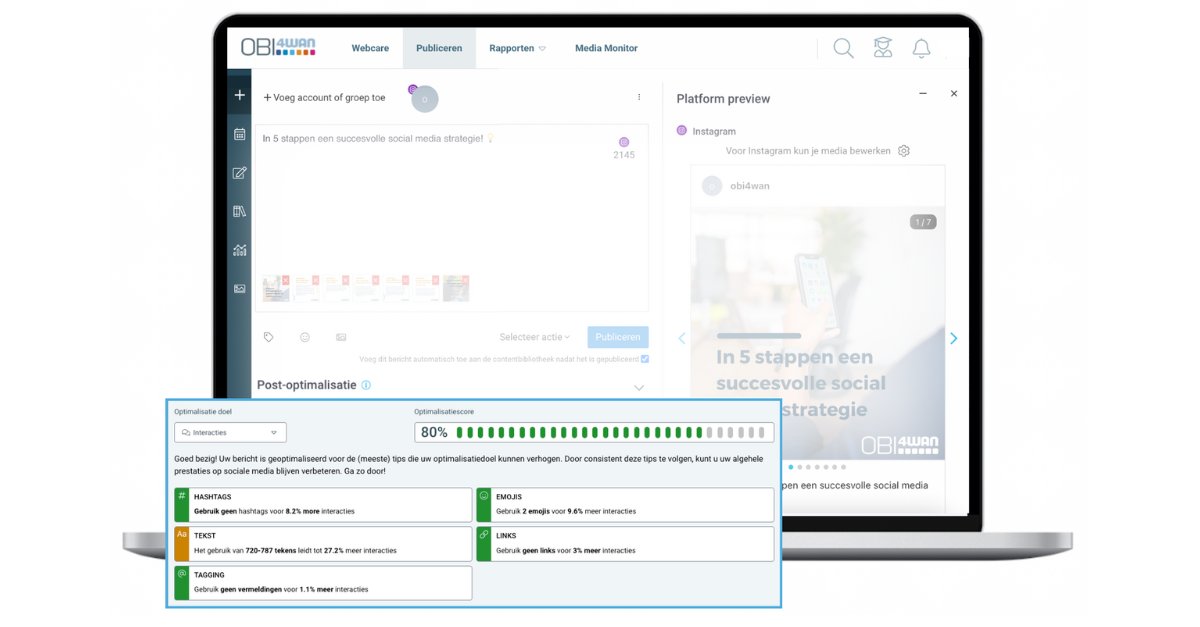 🚀 Haal het maximale uit jouw social media posts! 📈 Verbeter je posts met de slimme tips over het gebruik van media, hashtags, emoji's, links, en de ideale bericht lengte van je posts. Ontdek de Post Optimiser! bit.ly/3QF3rNv 👀