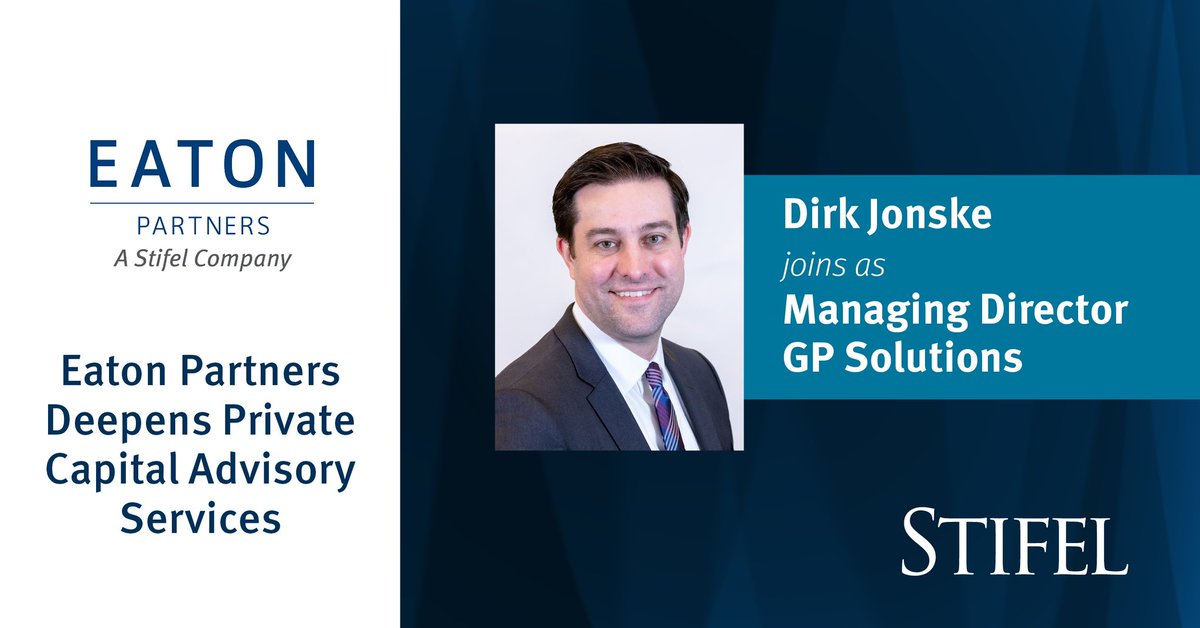 We’re organizing our private capital advisory business into four specialties to better serve financial sponsors. As part of this effort, we’re pleased to announce the hiring of several secondary transaction advisors, led by Credit Suisse vet Dirk Jonske. globenewswire.com/news-release/2…