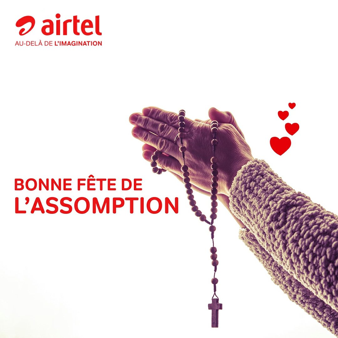 L'équipe d'Airtel GAbon souhaite une bonne fête de l'Assomption à toute la communauté chrétienne.
#Gabon #Libreville #FêteDeLassmption